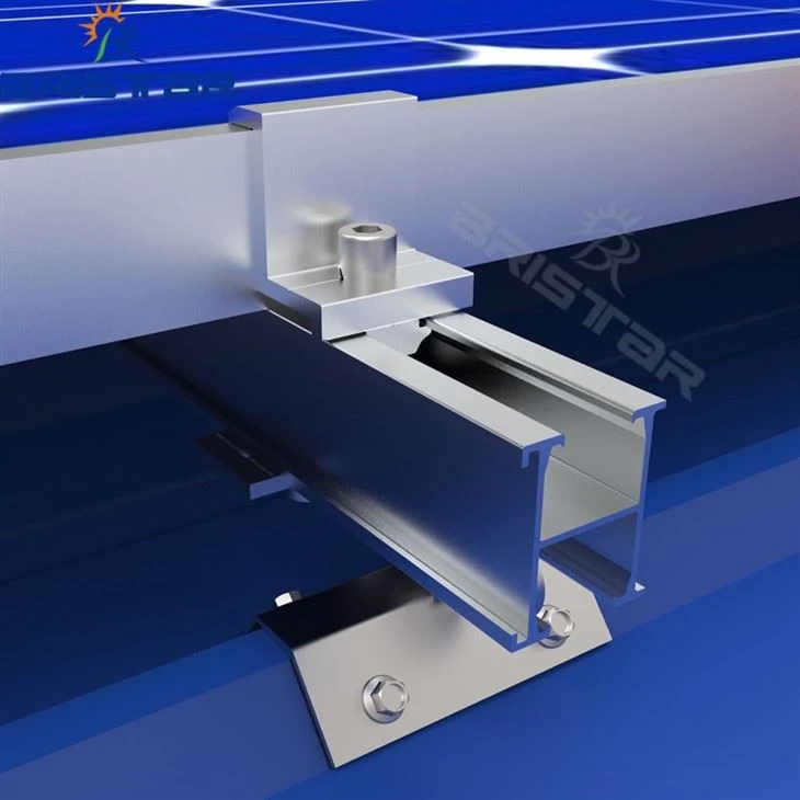 Universal Trapezoidal Metal Roof Brackets For PV System