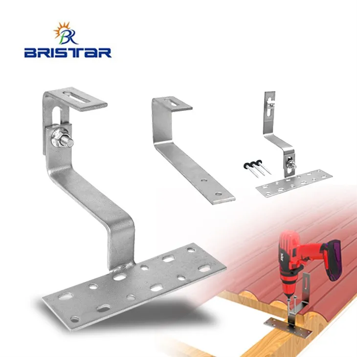 Piched Tile Roof Mounting Solution Stailless Steel Hook Structure